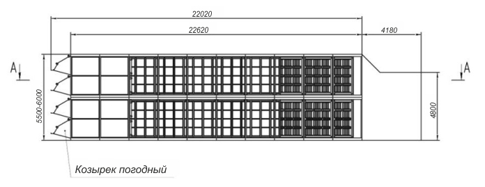 Схема канального ВОУ для ГТУ 180 МВт